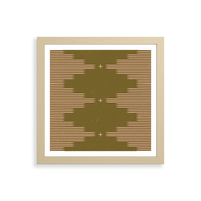 Southwestern Minimalist Retro Green & Pink Framed Art Print Gallery Image 71