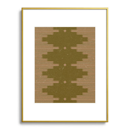 Southwestern Minimalist Retro Green & Pink Framed Art Print Gallery Image 125