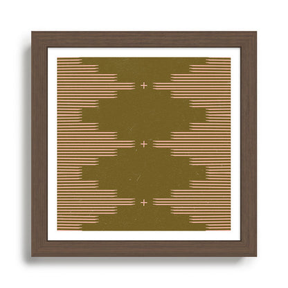 Southwestern Minimalist Retro Green & Pink Framed Art Print Gallery Image 13