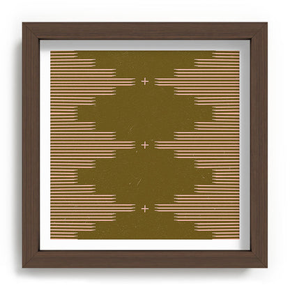 Southwestern Minimalist Retro Green & Pink Framed Art Print Gallery Image 98