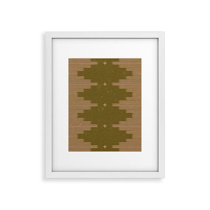 Southwestern Minimalist Retro Green & Pink Framed Art Print Gallery Image 30