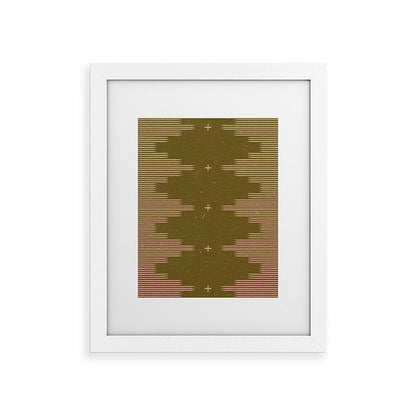 Southwestern Minimalist Retro Green & Pink Framed Art Print Gallery Image 70