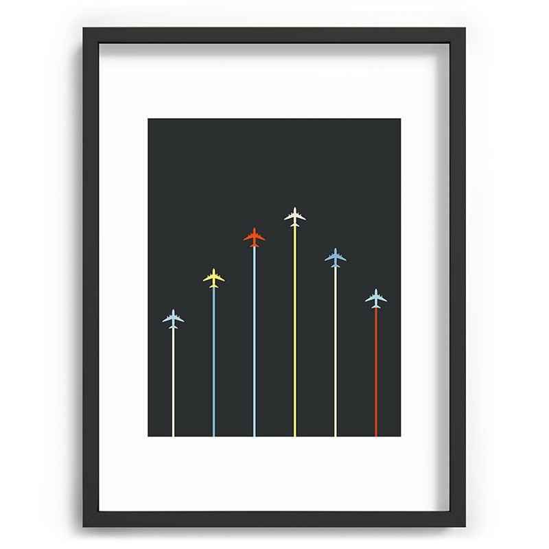 Retro Airplanes 06 Framed Art Print Gallery Image 83