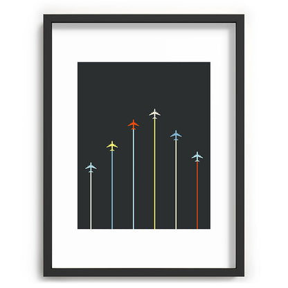 Retro Airplanes 06 Framed Art Print Gallery Image 83