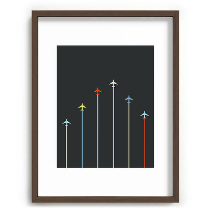 Retro Airplanes 06 Framed Art Print Gallery Image 91