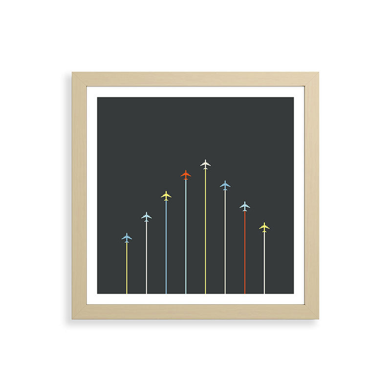 Retro Airplanes 06 Framed Art Print Gallery Image 71