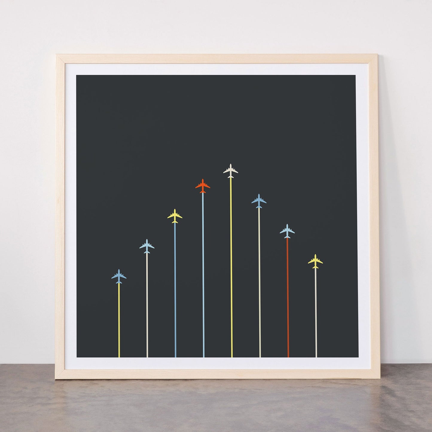 Retro Airplanes 06 Framed Art Print Gallery Image 77