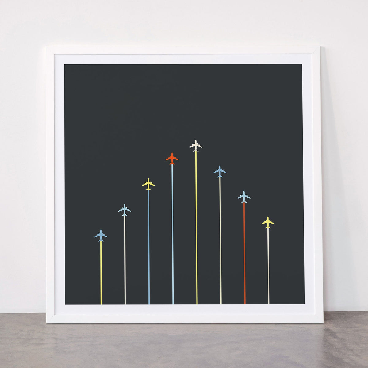 Retro Airplanes 06 Framed Art Print Gallery Image 87