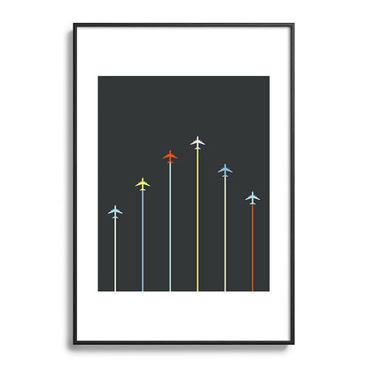 Retro Airplanes 06 Framed Art Print Gallery Image 113