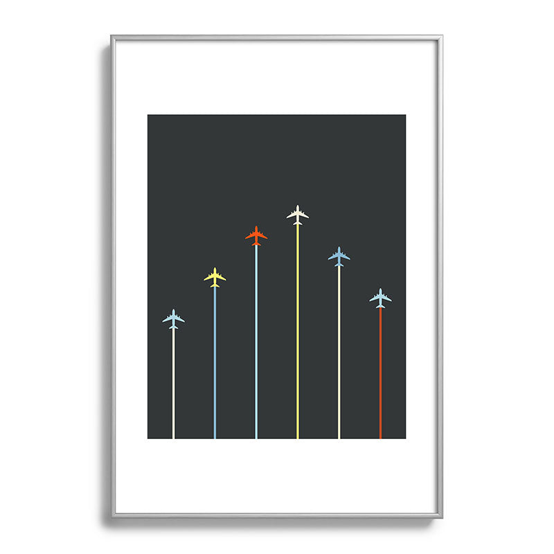 Retro Airplanes 06 Framed Art Print Gallery Image 132