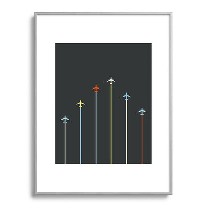 Retro Airplanes 06 Framed Art Print Gallery Image 135
