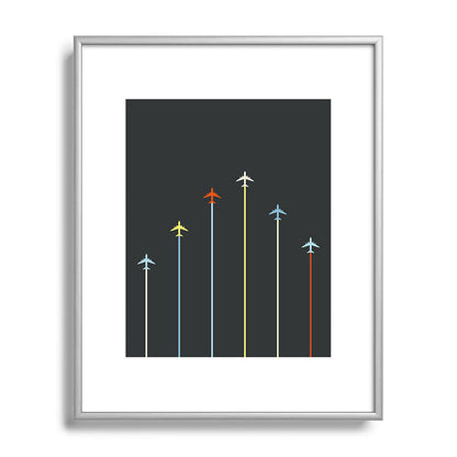 Retro Airplanes 06 Framed Art Print Gallery Image 131