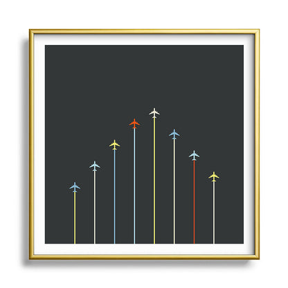 Retro Airplanes 06 Framed Art Print Gallery Image 133