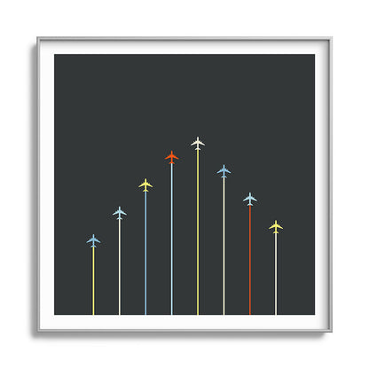 Retro Airplanes 06 Framed Art Print Gallery Image 141