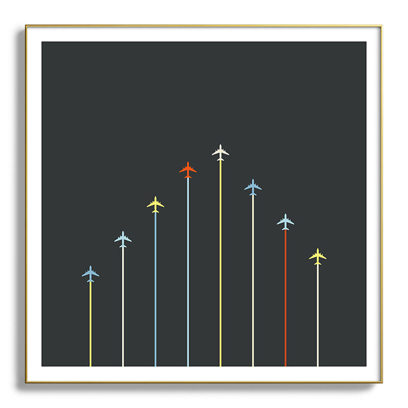 Retro Airplanes 06 Framed Art Print Gallery Image 139