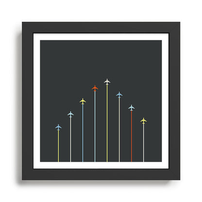 Retro Airplanes 06 Framed Art Print Gallery Image 2