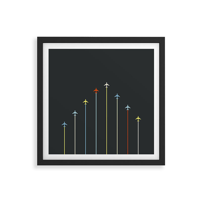 Retro Airplanes 06 Framed Art Print Gallery Image 7