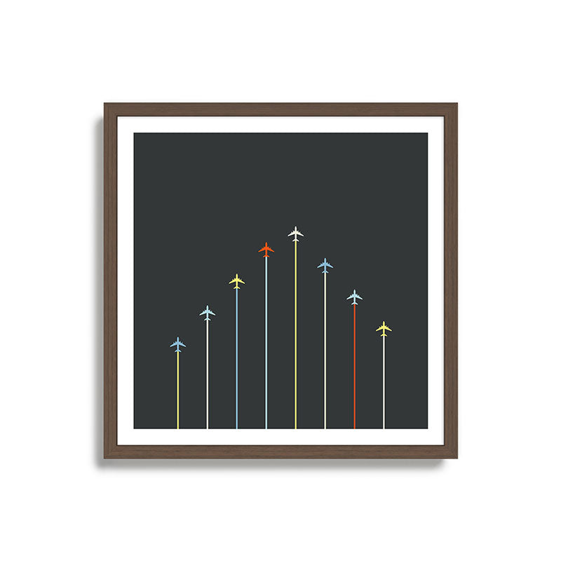 Retro Airplanes 06 Framed Art Print Gallery Image 17