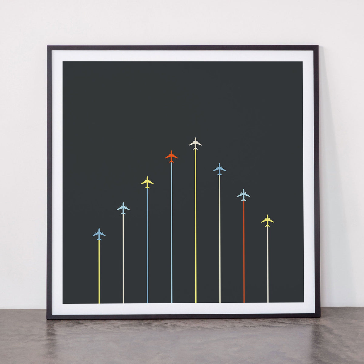 Retro Airplanes 06 Framed Art Print Gallery Image 11