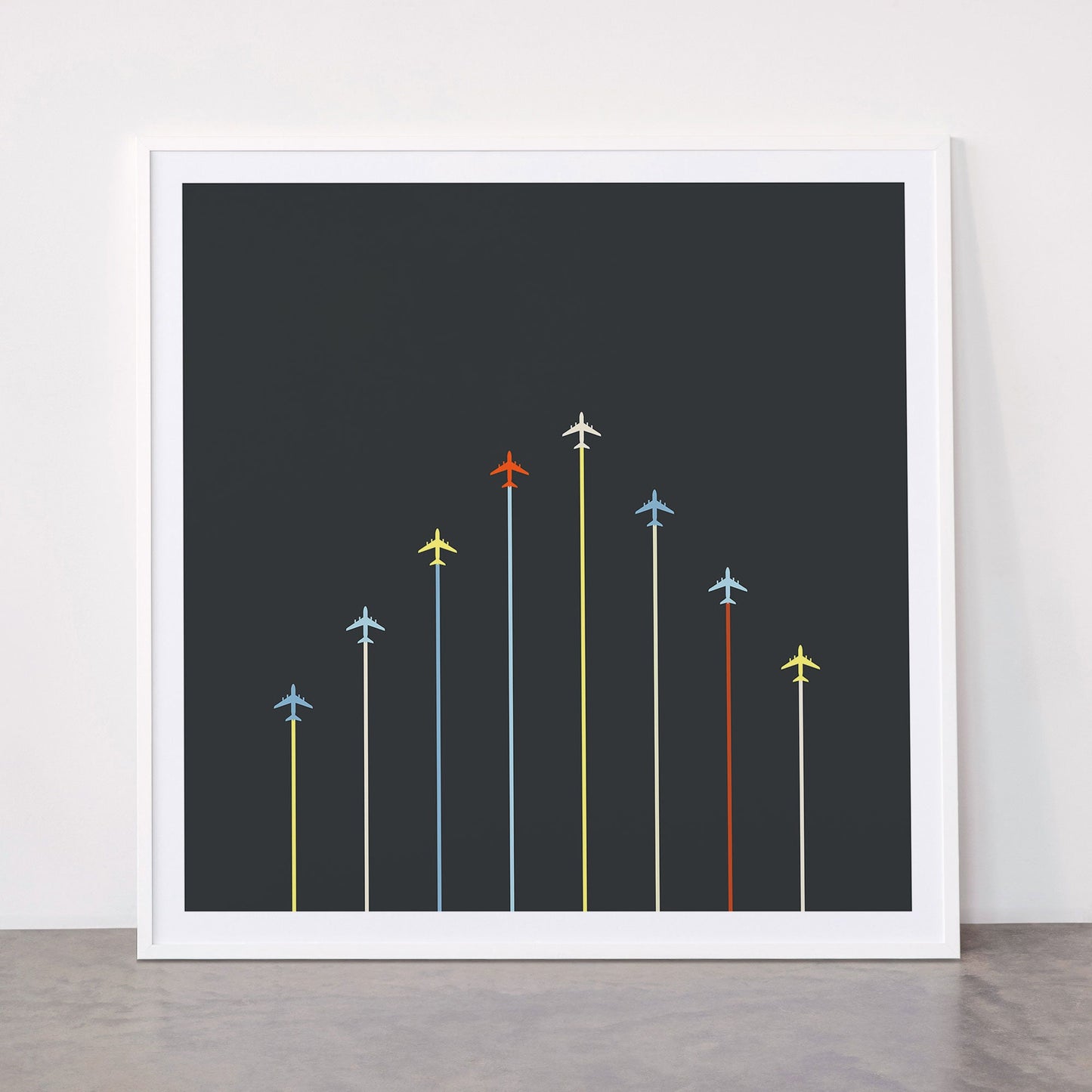 Retro Airplanes 06 Framed Art Print Gallery Image 43