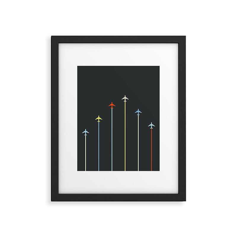 Retro Airplanes 06 Framed Art Print Gallery Image 6