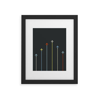 Retro Airplanes 06 Framed Art Print Gallery Image 47