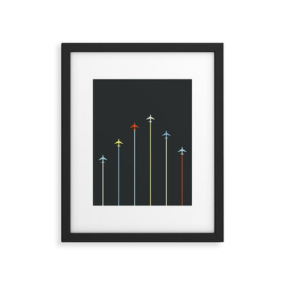 Retro Airplanes 06 Framed Art Print Gallery Image 1
