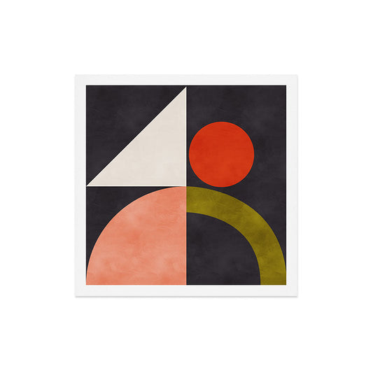 mid century bauhaus geometry square 1 Art Print Gallery Image 2