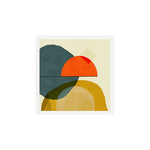 mid century geometric modern painting abstract II Art Print Gallery Image 1