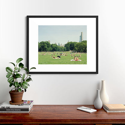 Summer in Central Park New York City | 35mm Film Photography Framed Art Print Gallery Image 35