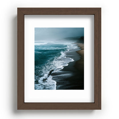Misty Shoreline - Moody Ocean Photography Print Framed Art Print Gallery Image 63