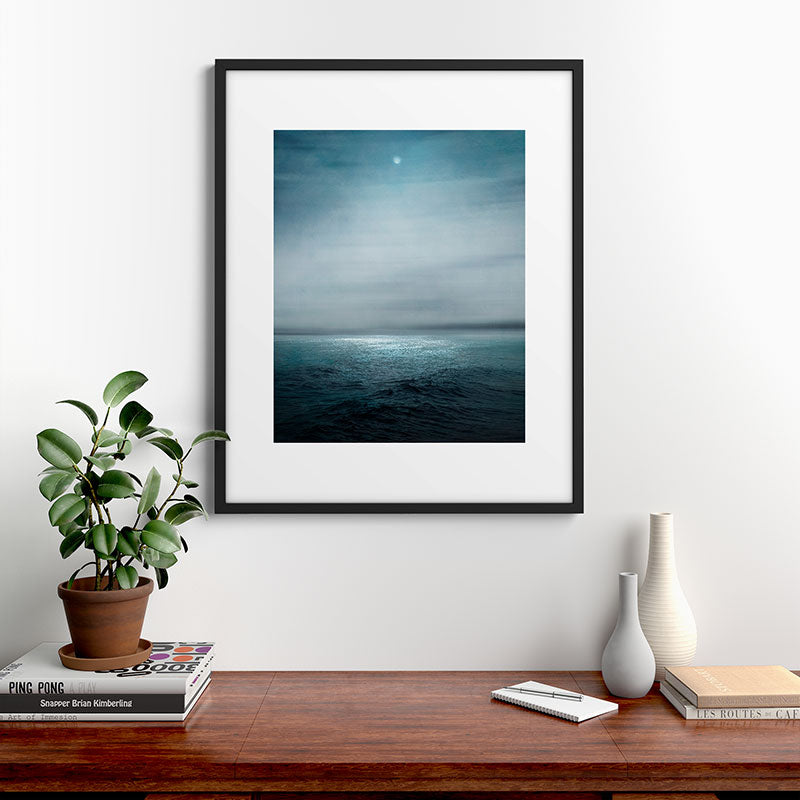 Sea Under Moonlight Framed Art Print Gallery Image 7