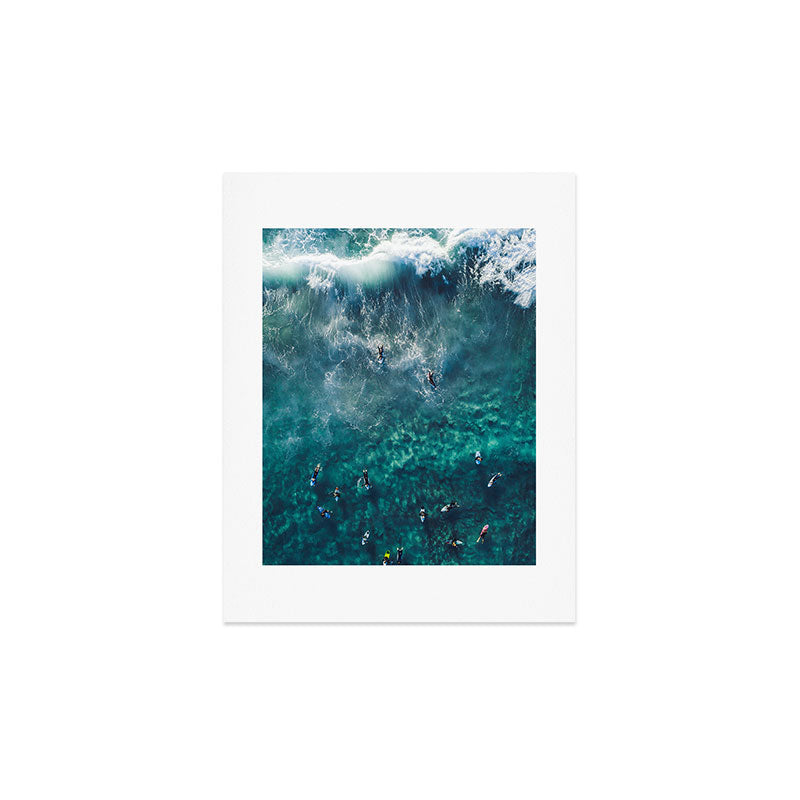Surfing in the Ocean 2 Art Print Gallery Image 3