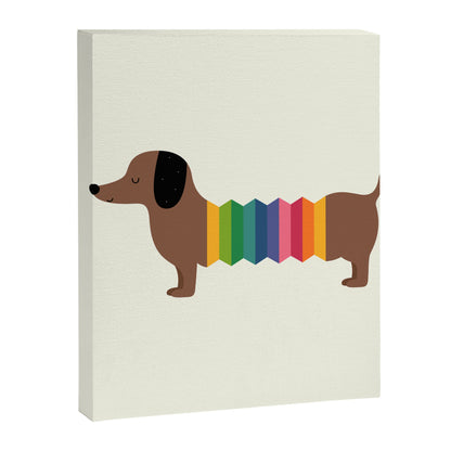Rainbow Dooooog Canvas Print Gallery Image 3