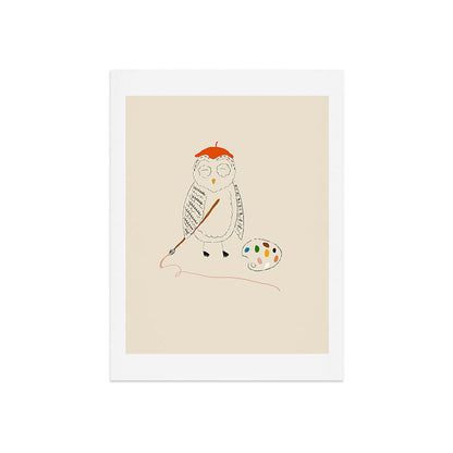 Artist Owl Art Print Gallery Image 7