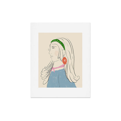 Girl with the Red Earring Art Print Gallery Image 4