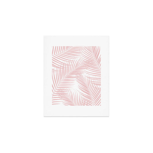 Blush Pink Palm Leaves Dream - Cali Summer Vibes #2 #tropical #decor #art #society6 Art Print Gallery Image 1