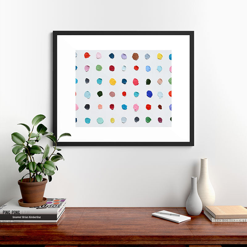 Infinite Polka Daubs Framed Art Print Gallery Image 48
