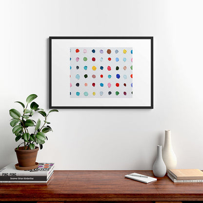 Infinite Polka Daubs Framed Art Print Gallery Image 8