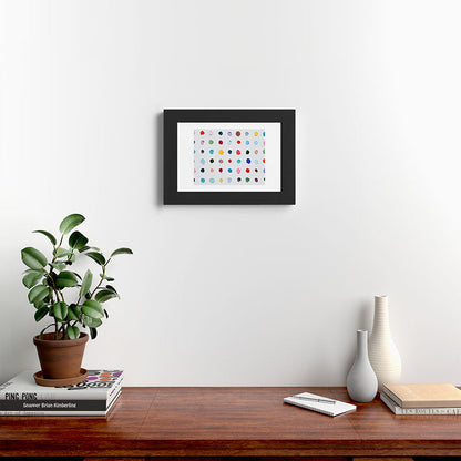Infinite Polka Daubs Framed Art Print Gallery Image 42