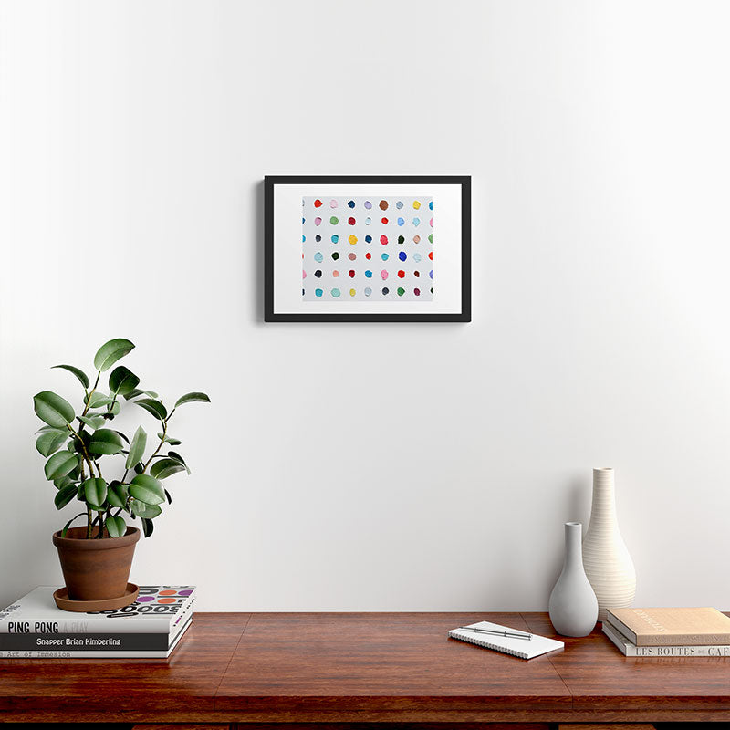 Infinite Polka Daubs Framed Art Print Gallery Image 4