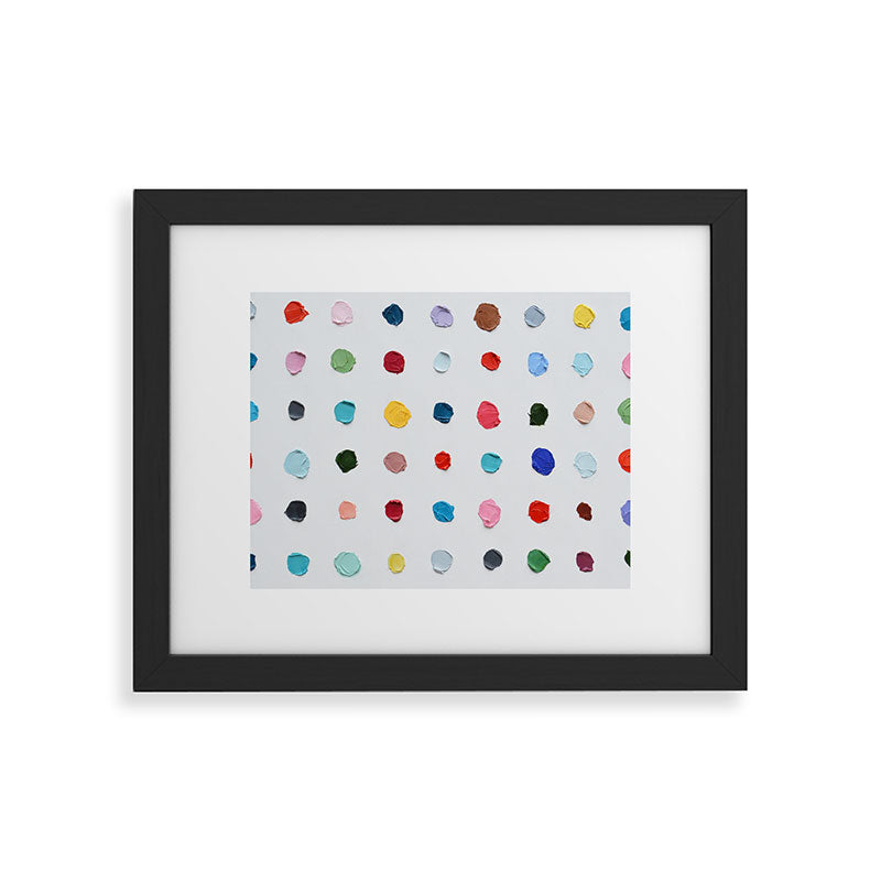 Infinite Polka Daubs Framed Art Print Gallery Image 41