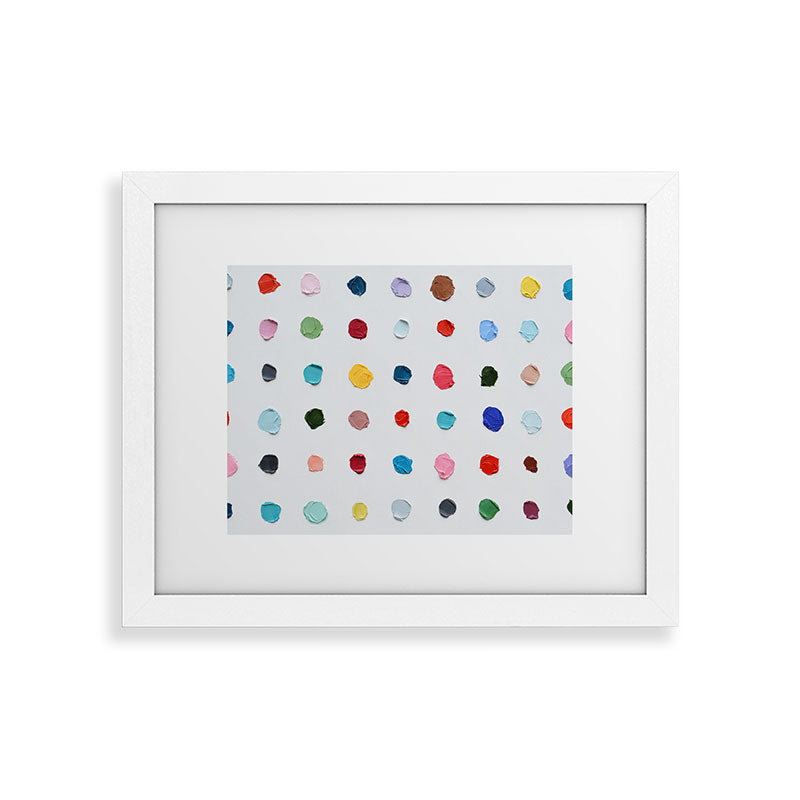 Infinite Polka Daubs Framed Art Print Gallery Image 75