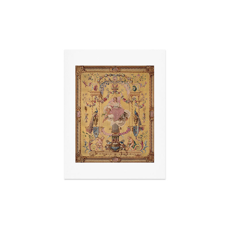Antique 18th Century 'Portal of the Gods' French Gobelin Tapestry Art Print Gallery Image 3