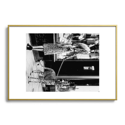Woman Walking Pet Cheetah in London, 1939 Framed Art Print Gallery Image 90