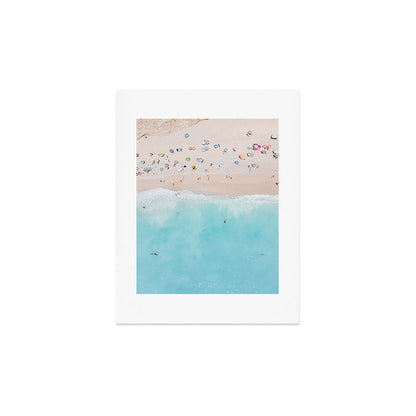 Aerial Beach Print, Aerial Beach Photography, Emerald Turquoise Ocean Beach Photography, Ocean Waves, Beach Art Poster, Home Decor Art Print Art Print Gallery Image 3