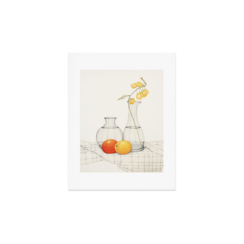 Minimalist Citrus Still Life Fine Art Art Print Gallery Image 3