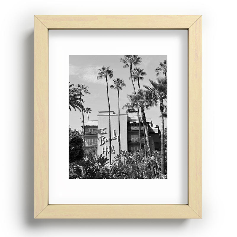 Beverly Hills Hotel, California black and white photograph / black and white photography Framed Art Print Gallery Image 95