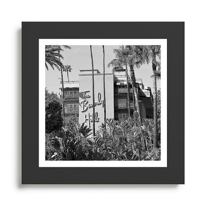 Beverly Hills Hotel, California black and white photograph / black and white photography Framed Art Print Gallery Image 46