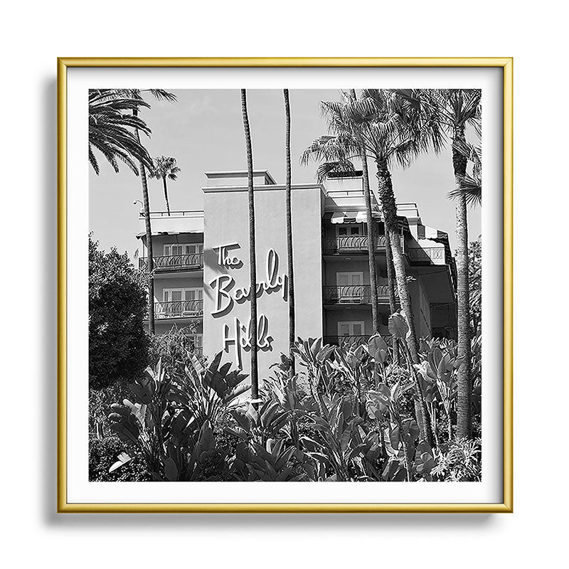 Beverly Hills Hotel, California black and white photograph / black and white photography Framed Art Print Gallery Image 133
